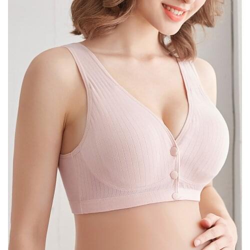 Maternity Clothes Summer Cotton Nursing Bras Unadjustable Pregnant Breastfeeding Pregnancy Women Underwear Breast Feeding Bra