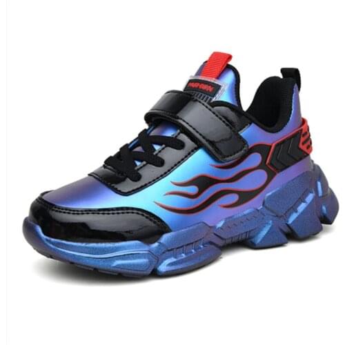 Fall/Winter 2021 New Children Shoes Boys High Quality Sneakers Girl Fashion Leather All-match Casual Running Sports Shoes