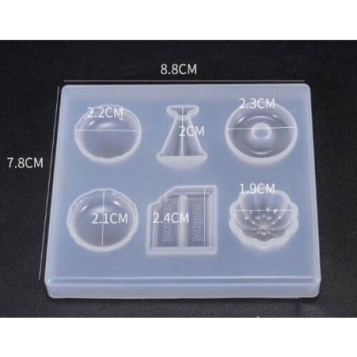 Candy/heat Pendant DIY Keychain Earrings UV Epoxy Resin Mold Casing Jewelry Making Tools