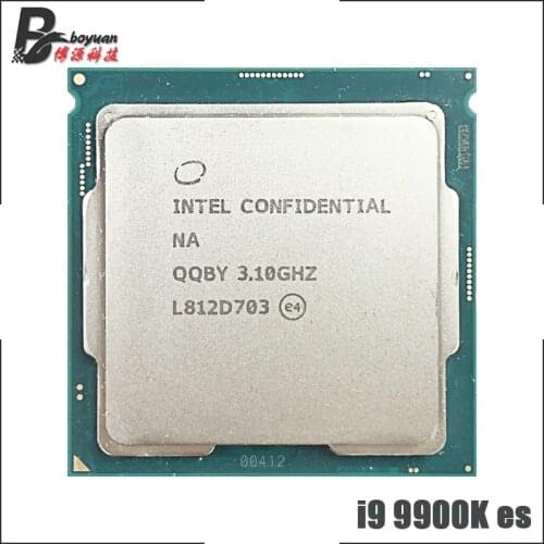 Intel Core i9-9900K es i9 9900K es QQBY 3.1 GHz Eight-Core Sixteen-Thread CPU Processor L2=2M L3=16M 95W LGA 1151