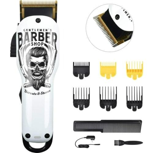 Professional Cordless Hair Clippers Beard Trimmer For Men Kids Detachable Cord Barber Clippers Wireless Hair Cutting Kit Set