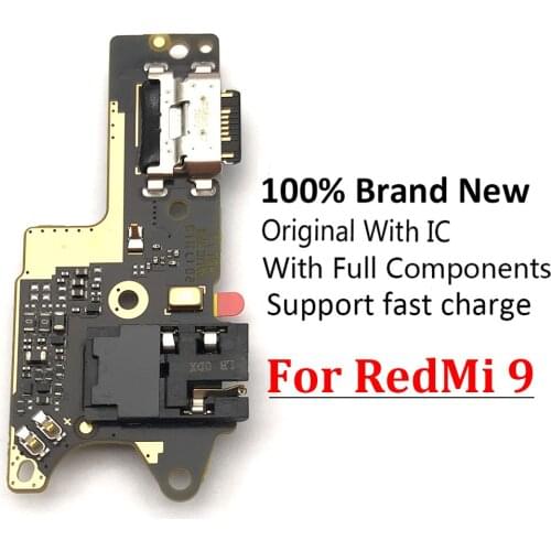 Repair Charging Port Connector Board Flex Cable With Microphone Mic For Xiaomi Redmi 9