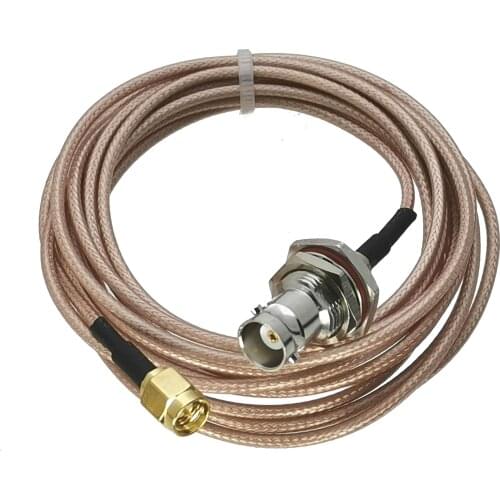 RG316 Cable BNC Female Jack Nut Bulkhead to SMA Male Plug Connector RF Jumper pigtail Straight 6inch~10M