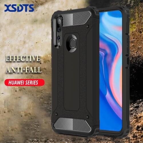XSDTS Silicone Case For For Huawei P Smart Z S Plus 2019 2020 Hybrid PC+TPU Dual Layer Phone Cover Coque
