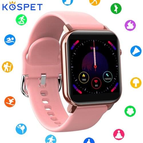 KOSPET GTO Smart Watch Men Women Touch Screen Smart Watches IP68 Waterproof Heart Rate Monitor Fitness Tracker Smartwatch 2020