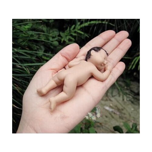 Sleeping Lovely Baby Silicone Mold Decorating DIY Fondant Cake Mold Home Decoration Handicraft Baby Statue Mold