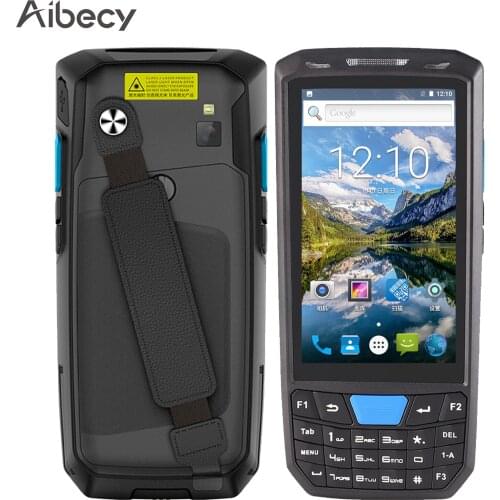 Aibecy PDA Handheld POS Terminal 1D Barcode Scanner Data Collector Android 8.1 4G WiFi BT with 4.5 Inch Touchscreen 8MP Camera