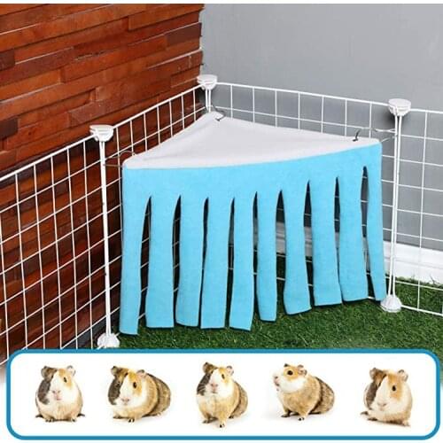 Pet shelter, triangle cool house, Dutch pig rabbit house, villa, corner house, shelter tent, hamster hammock house
