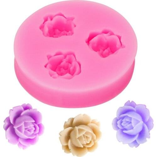 Bakeware Cooking Tools Cake Decoration 3D Rose Mold for Fondant Chocolate Gadgets Silicone