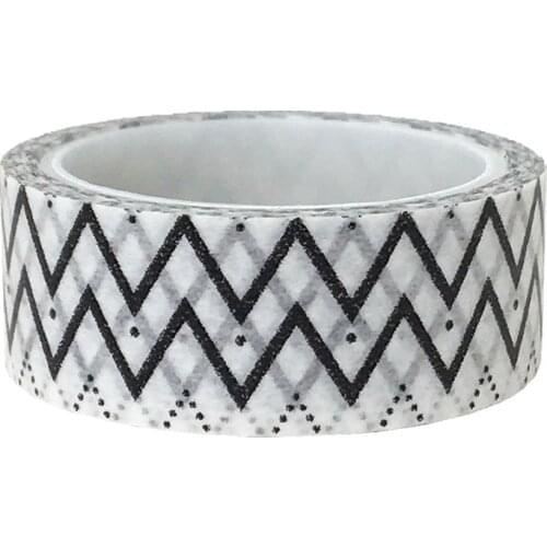 20pcs/set Special for Black and White Wavy Zigzag Line Washi Tape Beautify DIY Decoration and Paper Washi Tape Wholesale