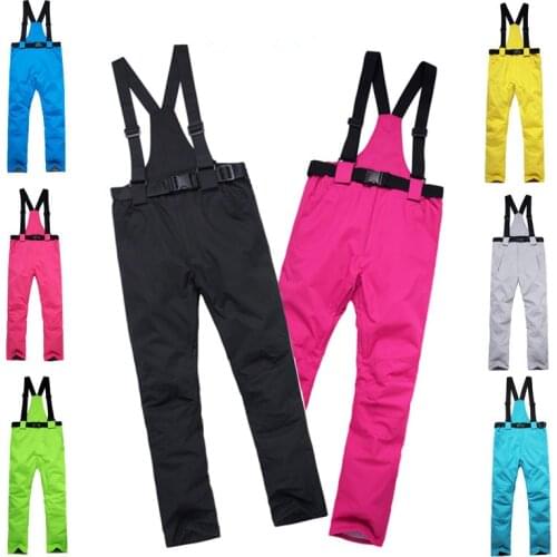 -30 Hot windproof waterproof ski pants winter outdoor sports high quality large size S-XXXL single board warm ski pants