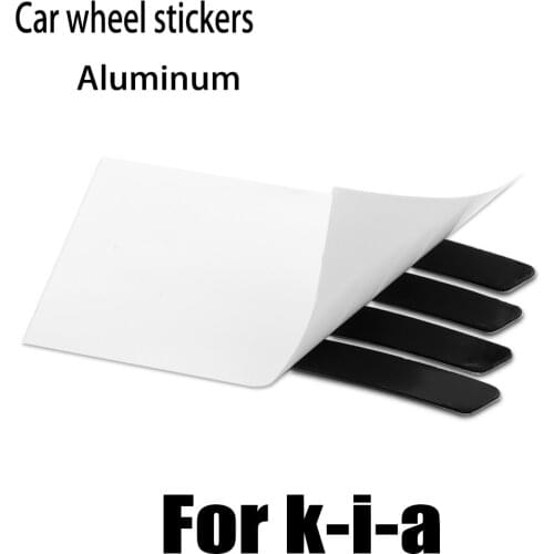 4x Car Decal Sticker Valve cover Wheels Rims Car Sticker For KIA Sportage Rio Sorento Soul Picanto Optima Ceed Forte Cadenza K1