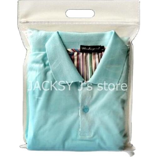 50pcs/lot Half non woven & half plastic zip lock bags white 30*35cm for clothes t-shirt retail packaging free shipping wholesale