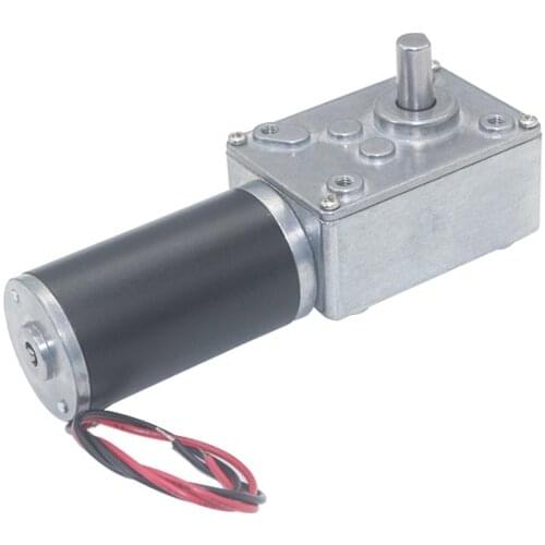 7N.m Low Speed High Torque Large Power 12V 24V DC Worm Gear Motor