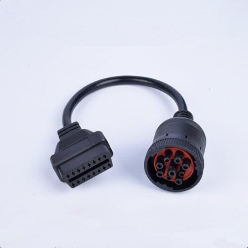 9 Pin To 16 Pin Truck Cable J1939 9 Way to OBDII/OBD2 16 Way Female Diagnosctic Tool Cable Connector Deutsch J1939