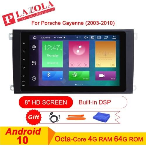 Android 10 Car Multimedia Stereo GPS Player For Porsche Cayenne S GTS Turbo S Diesel 2003-2010 double din DSP WIFI CarPlay