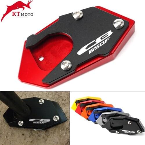 For Honda CB 650F CBR 650F CB650F CBR650F 2014-2020 Motorcycle CNC Kickstand Foot Side Stand Extension Pad Support Plate
