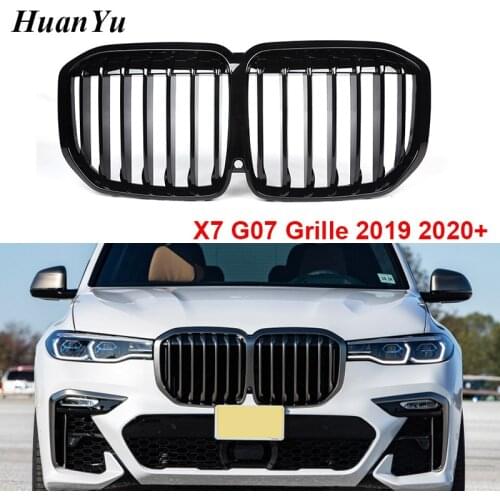 G07 new Front Bumper Grille for BMW X7 G07 1-slat M P Style Racing Mesh Grill xDrive40i 2019 2020 + Styling Parts