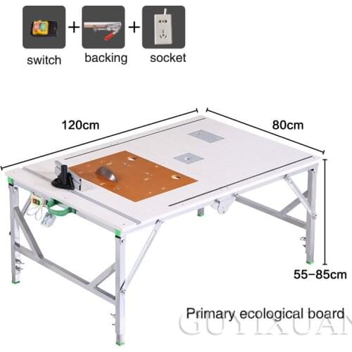 DIY Multifunctional Portable Electric Woodworking Table Saw Small Table Saw Desktop Decorative Table Folding Table