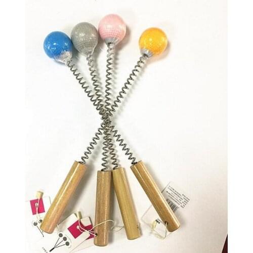 Golf Meridian shot neck beat health health care massage hammer silicone fitness elastic spring meridian wood handle massage