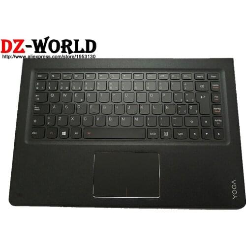 New Palmrest Upper Case With Spain Backlit Keyboard Touchpad for Lenovo Ideapad Yoga 900-13ISK ISK2 Laptop C Cover 5CB0K48475