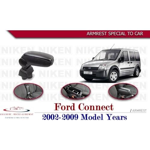 For Ford Connect Armrest 2002-2009 Car Accessories Storage Box Easy Install Universal Cup Holder Interior Auto Charging USB Best