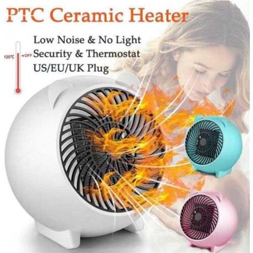 Portable Electric Fan Heater For Home Desktop Hot Instant Warm Air Fans Sun Heating Machine Low Noise for Winter Gifts QN08