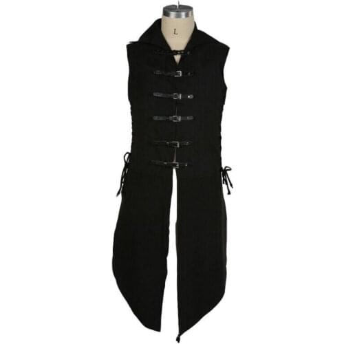 Men Medieval Shirt Butt Vest Coattail Pirate Renaissance Landlord Knight Tops2020 Hot Fashion Casual Personality