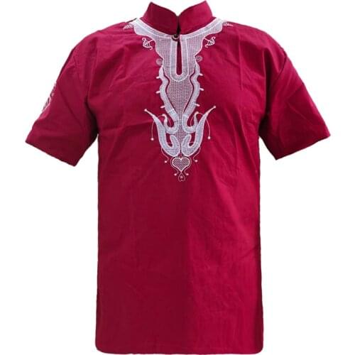 Embroidery Shirts Arab Mens Tops saree Ethnic Male Short caftan mariage Wedding Clothes india