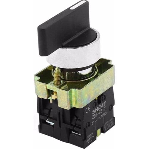 ZB2-BE101 SPDT 2NO 4 Terminal 3-Position Rotary Selector Switch AC600V 10A XB2-BJ33