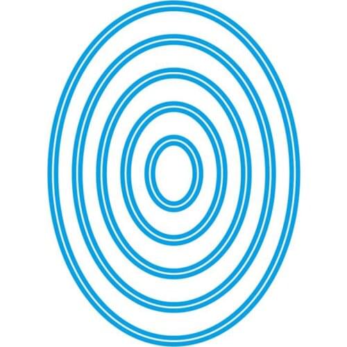 2020 New Oval Frame Nesting Layered Metal Cutting Dies For Cut Paper Making Album Greeting Card DIY Scrapbooking NO Stamps Sets