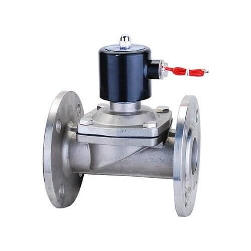 2W-400-40BF 304 stainless steel solenoid valve solenoid valve 220V flange DN40