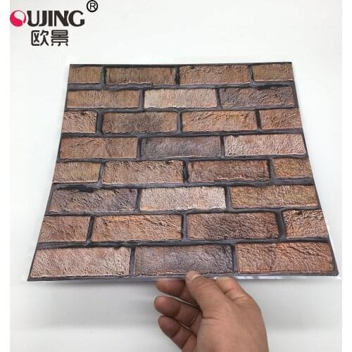 3D Purple Stone Pattern Emboss Tiles Wall Sticker 30*30cm Kitchen Toilet Tile Waist Line Wallpaper Waterproof Vinyl Art Mural