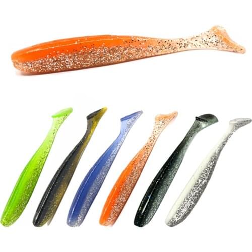 Soft Bait 85mm 4g Wobbler Fishing Lure Easy Cleaner Swimbait Silicone Soft Bait Double Color Carp Artificial Soft Bait Tackle