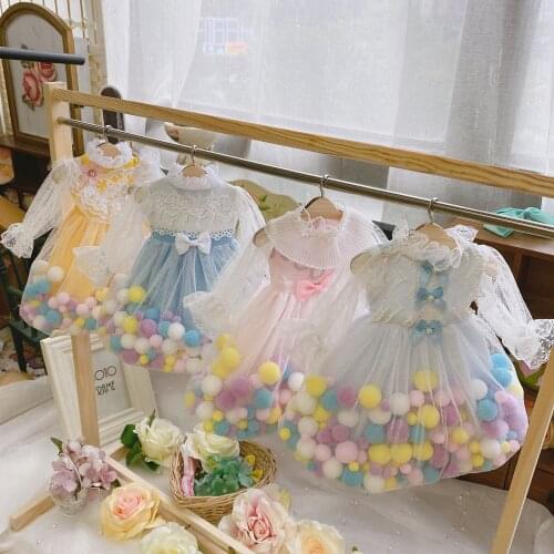 BJD Doll clothes suitable for 1-3 1-4 1-6 size fashionable lace dress skirt suit with headwear doll accessories