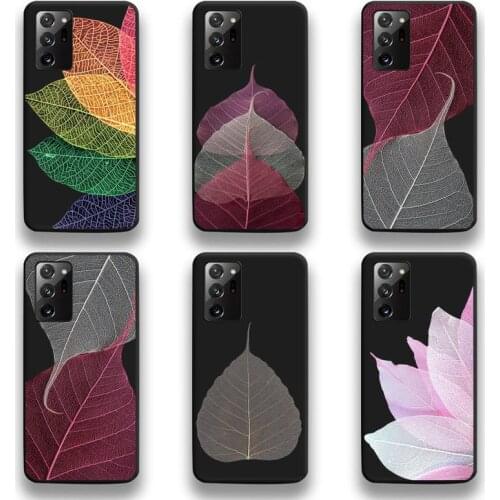 Colorful Leaves Phone Case For Samsung Galaxy Note20 ultra 7 8 9 10 Plus lite M51 M21 M31 J8 2018 Prime