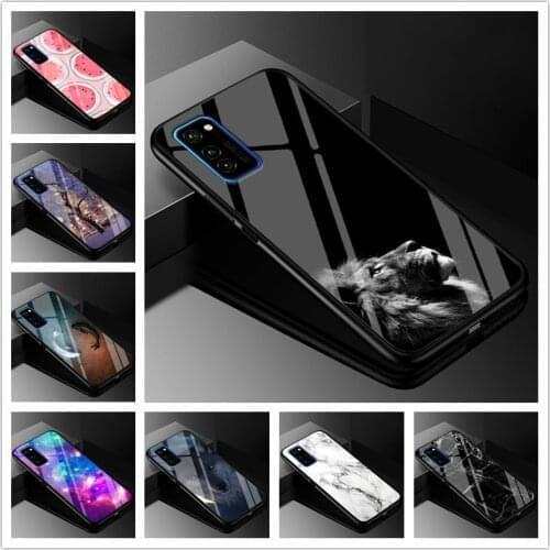 Tempered Glass Case For Samsung S20 FE Case Glass Back Cover Case For Samsung Galaxy S20 Plus Note 20 Ultra Case S20 FE 5G Funda