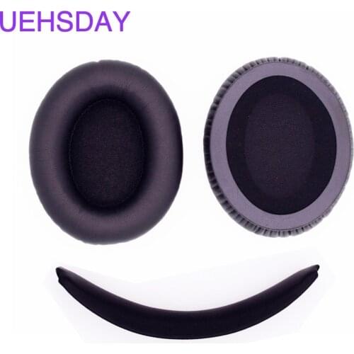 Black Replacement Top Headband Earpads Ear Cushion Set For Mpow 059 Bluetooth Headphones Over Ear +Free Rotate Cable Clip