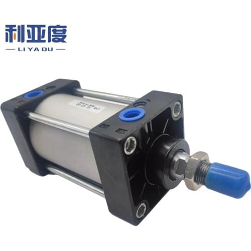 Double Acting for Pneumatic Cylinders Standard Air compressor Cylinder SC63mm Bore -25/50/75/100/125mm Stroke Adjustable