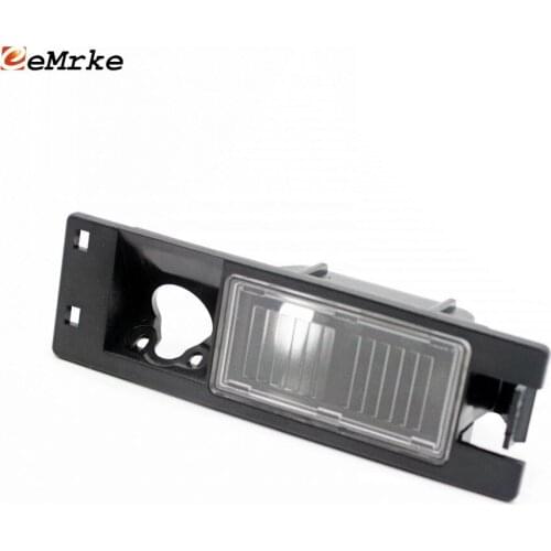 EEMRKE Car Camera Bracket License Plate Lights Housing for Holden Volt 2011 2012 2013 2014 2015 2016 2017 2018 - Black Color