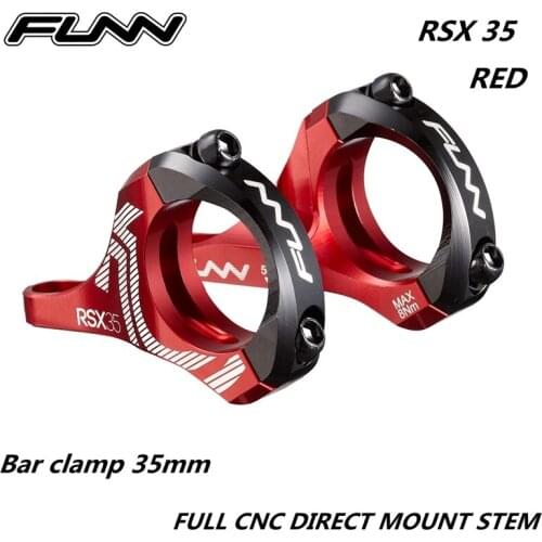 FUNN-abrazadera de barra de vástago para bicicleta de descenso, RSX, 31,8 MM, 35MM, CNC, montaje directo completo, 31,8mm, 35mm