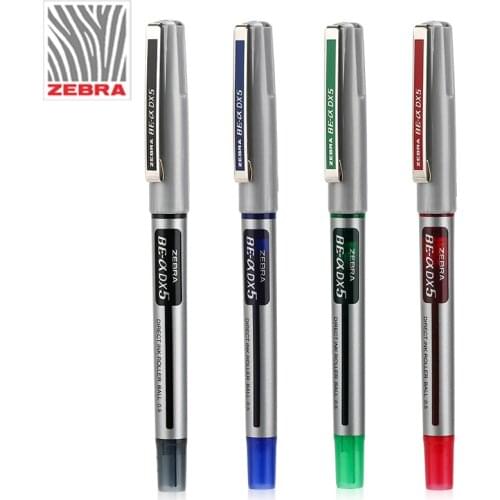 4PCS ZEBRA BE-a DX5 sign pens direct liquid gel pen needle pen for school office stationery Large Ink Capacity 0.5mm