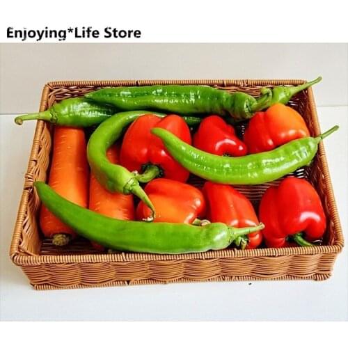 Snack Storage Basket Supermarket Display Display Plastic Woven Basket Kitchen Fruit and Vegetable Basket