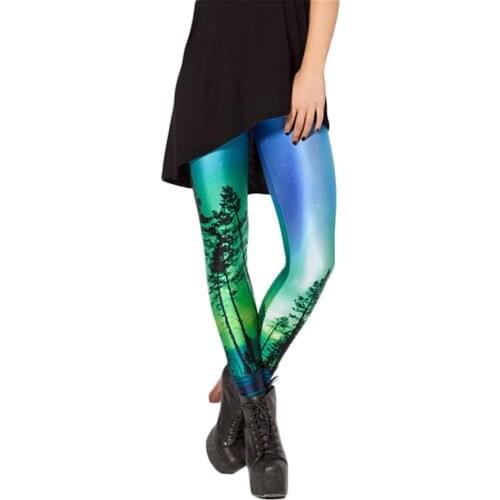 Fashion 3D Print High Waist Women Leggings Fashion Fitness Slim Female Ninth Pants