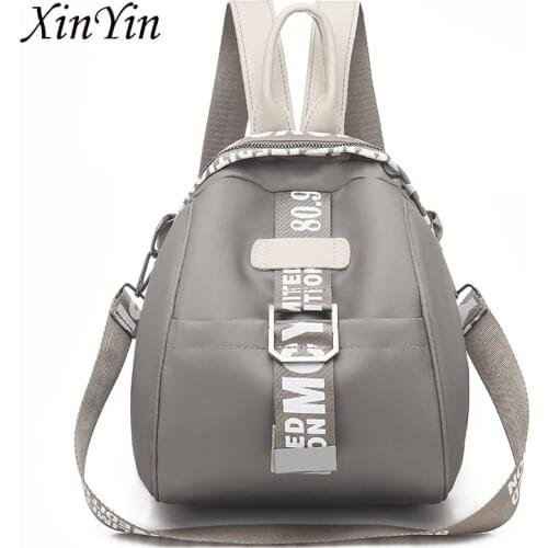 Europe and America fashion letter backpack women school bag for teenage girls wild light ladies travel backpack shoulder bag