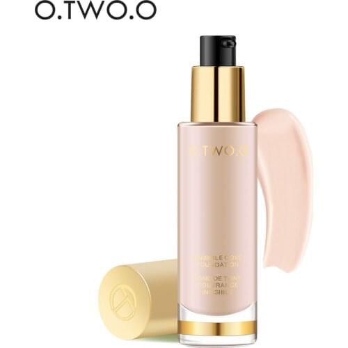 O.TWO.O 8 Colors Liquid Foundation Make Up Concealer Whitening Moisturizer Oil-control Waterproof Face Care Official Products