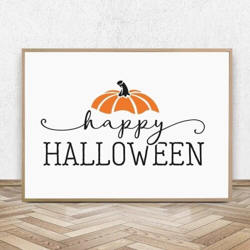 Modular Picture Print Posters Farmhouse Signs Wall Artwork Picture Happy Halloween Canvas Painting Home Decoration For Bedroom