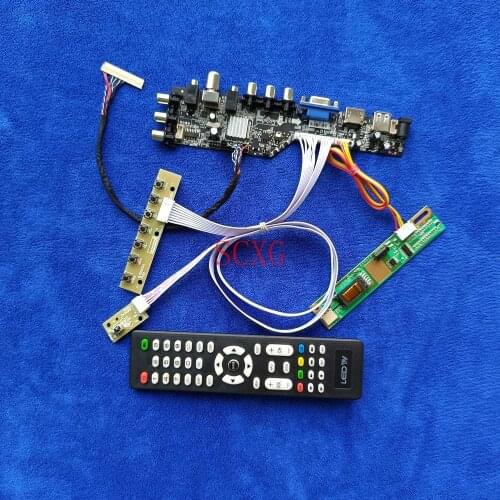 Fit LP150X08-A2/A3/A3K3/A5/A5N1/B3 1024*768 1CCFL KIT LVDS 30Pin Matrix drive card DVB Signal Digital HDMI-compatible USB AV VGA