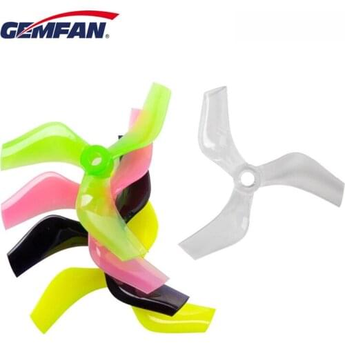 12Pairs 24PCS Gemfan 75mm Ducted Props PC 3-Blade Propeller CW CCW 5mm for 1408-1808 Motor Cinewhoop RC FPV Racing Drone