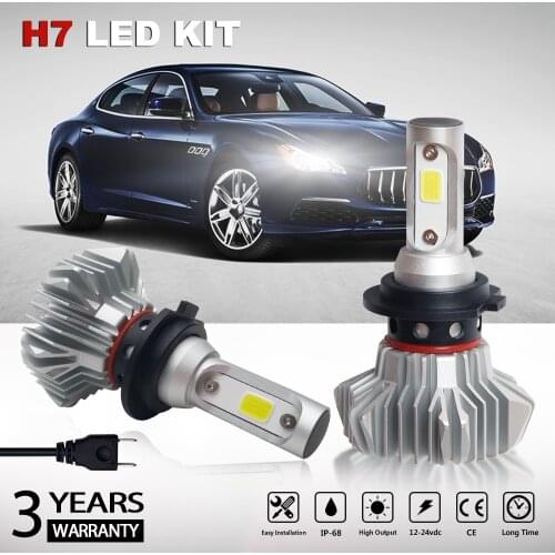 CO LIGHT H7 LED Headlight Bulbs 60W COB Chips H4 LED 6500K Auto Headlamp Fog Light Bulb Car Light for Universal Car 12V 24V